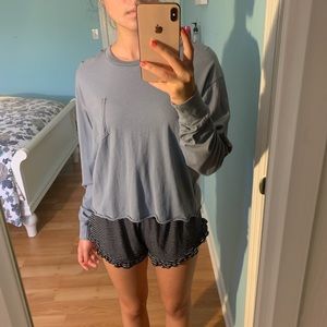 Brandy Melville pastel blue cropped long sleeve!